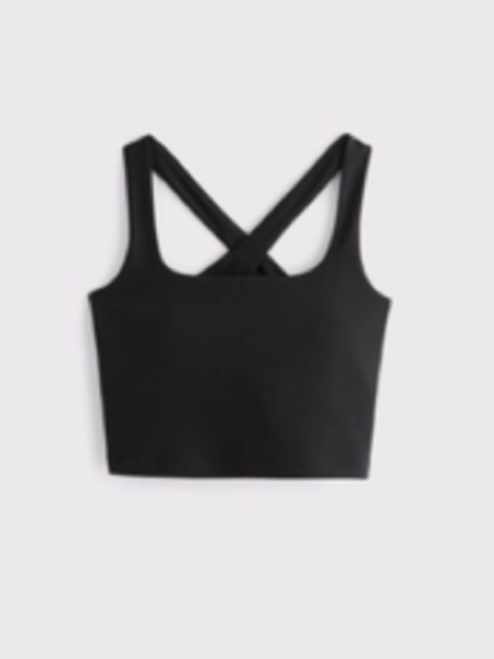 Abercrombie YPB sculptLUX Strappy-Back Tank Top - Black
